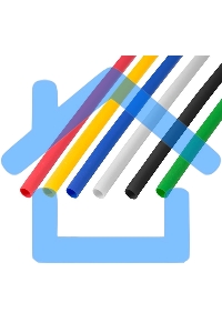 Термоусаживаемые трубки Rexant 5,0/2,5 мм, набор пять цветов, упаковка 50 шт. по 1 м