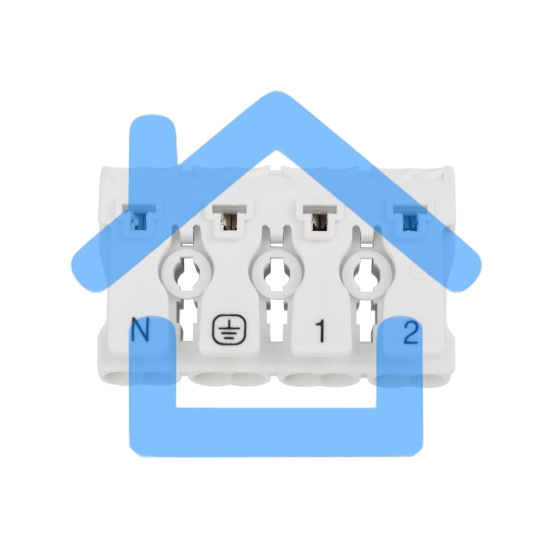 Клемма пружинная соединительная КСП 4-полюсная с монтажными ножками (50 шт./уп.) Rexant