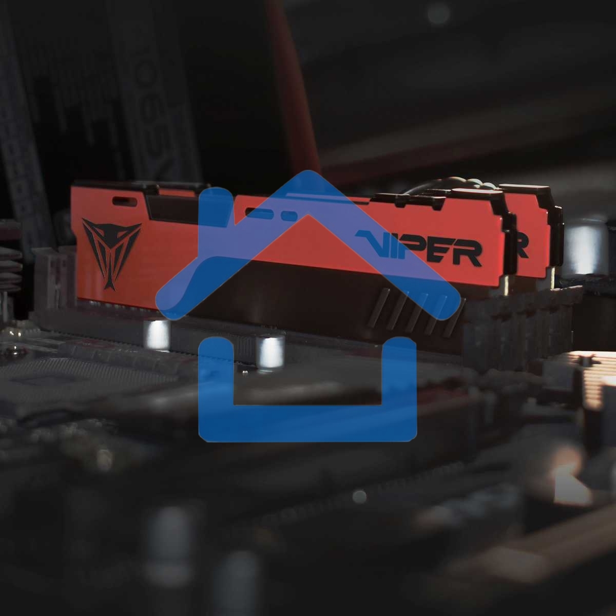 Оперативная память Patriot Viper Elite II, DDR4, 32Gb (2x16 Gb), 4000 MHz, CL20, DIMM, радиатор, красный, черный