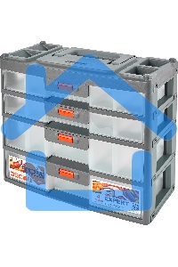 Органайзер Blocker Expert BR3789 4отд. серый/оранжевый (BR3789СРСВЦОР)