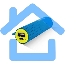 Внешняя аккумуляторная батарея AI-TUBE B 3100mAh (11Wh) голубая Amperin