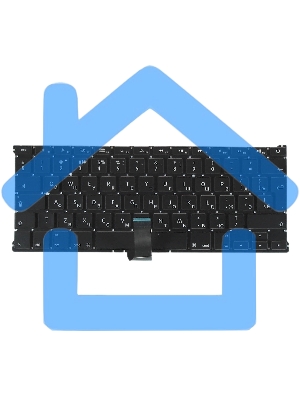 Клавиатура для ноутбука MacBook A1369 2011+ черная с подсветкой, большой ENTER