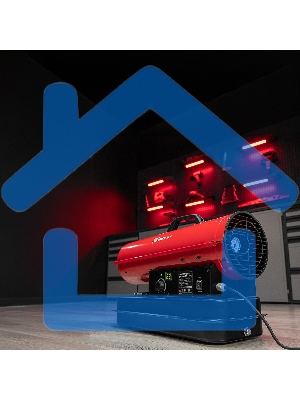 Дизельная тепловая пушка MTX DHB-10i, 10 кВт, 400 м3/ч, прямой нагрев, термостат