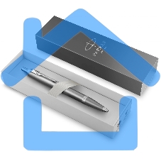 Ручка шариковая Parker IM Writing Rituals K331 (2203898) серый M, синие чернила, подарочная коробка