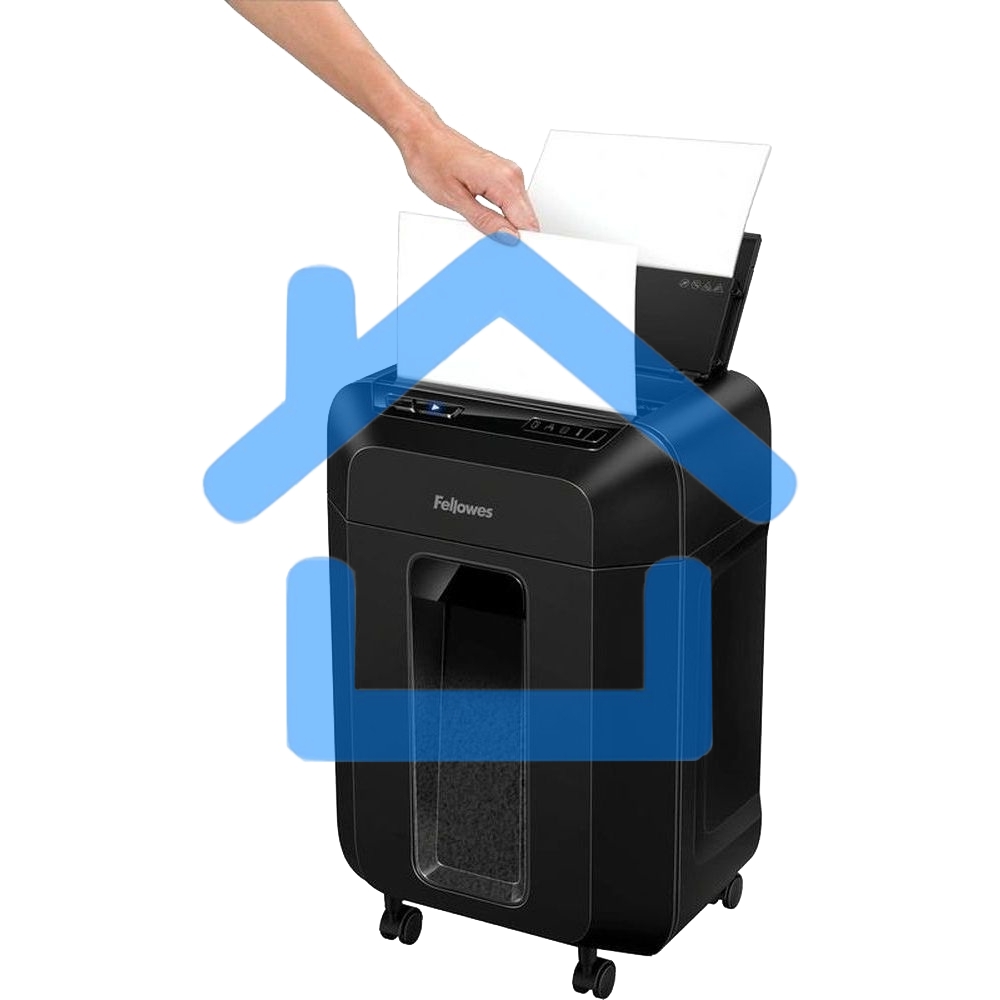 Шредер Fellowes AutoMax 80M FS-46215, минирезка, DIN P-4, 4х12 мм, автоподача 80 лст., 17 лтр., автореверс, уничт.: скобы, скрепки, пл. карты