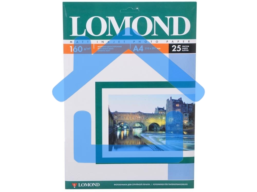 Фотобумага LOMOND Односторонняя Матовая, 160г/м2,A4/25л.