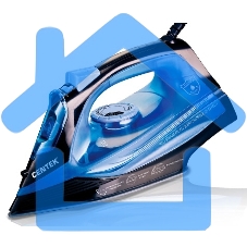 Утюг Centek CT-2351 Blue (синий) 2200Вт, КЕРАМИЧЕСКАЯ подошва, 300 мл, паровой удар, самоочистка
