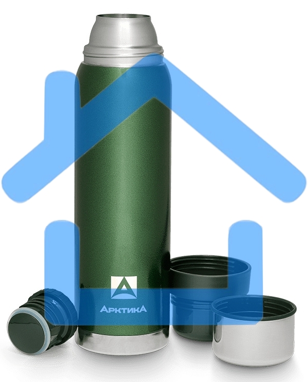 Термос бытовой, вакуумный (для напитков), 750 мл, Арктика 106-750 (зеленый) (уп-ка 6шт)
