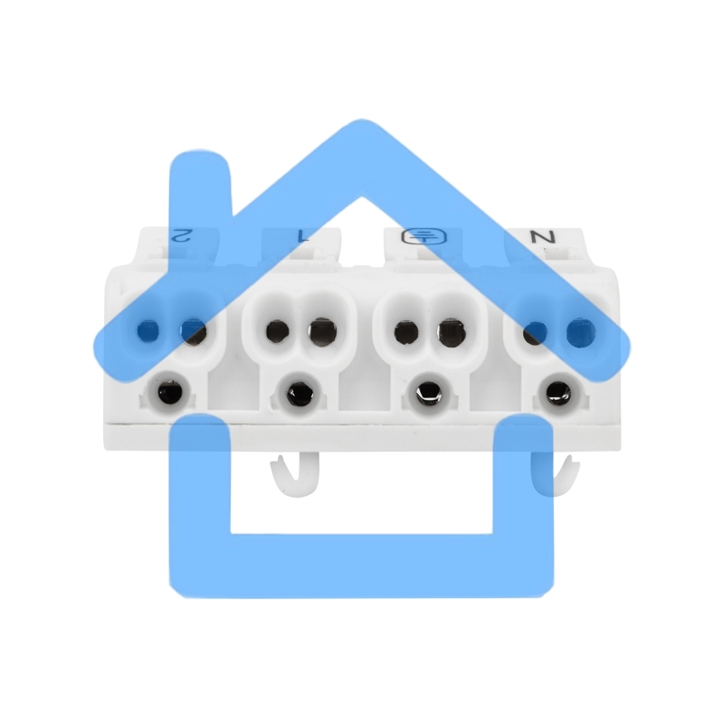 Клемма пружинная соединительная КСП 4-полюсная с монтажными ножками (50 шт./уп.) Rexant