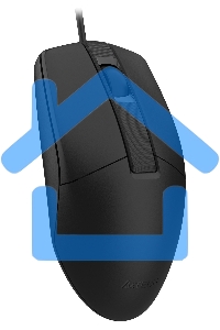 Мышь проводная A4Tech OP-330S черный, 1200 dpi, USB, кнопки - 3