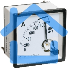 Амперметр Э47 2000/5А 72х72 AC включение через трансформатор (класс точности 1.5)