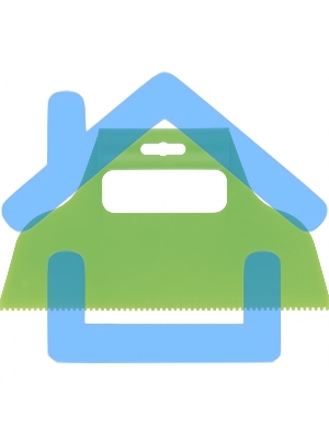 Шпатель для клея Сибртех пластмассовый, зубчатый 2х2 мм 86013