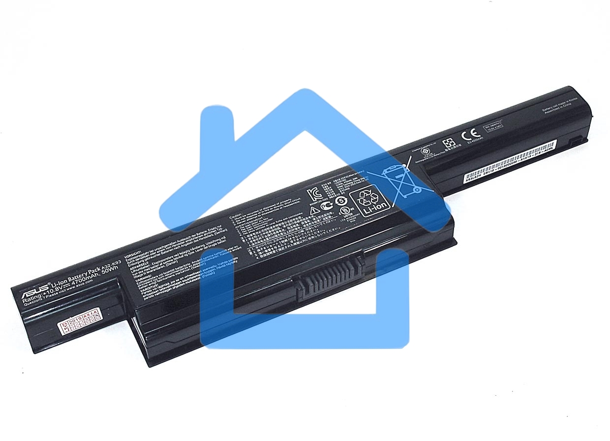 Аккумуляторная батарея для ноутбука Asus K93 (A32-K93) 10,8V 50Wh черный Orig
