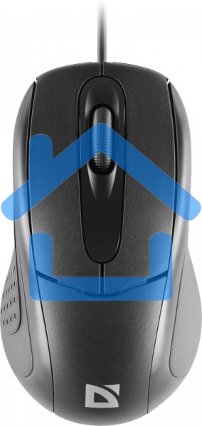 Мышь проводная Defender Standard MB-580 черный, 1000 dpi, USB, кнопки - 3