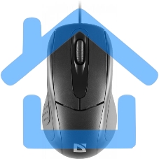 Мышь проводная Defender Standard MB-580 черный, 1000 dpi, USB, кнопки - 3