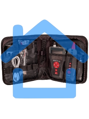 Кабельный тестер с измерением длины с трассировкой кабельных линий и определением POE в комплекте с 8 ответными частями