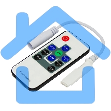 Мини контроллер LED RGB радио (RF) 10 кнопок 12-24 V/6 А LAMPER