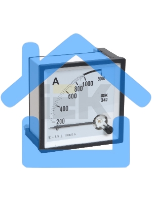 Амперметр Э47 2000/5А 72х72 AC включение через трансформатор (класс точности 1.5)