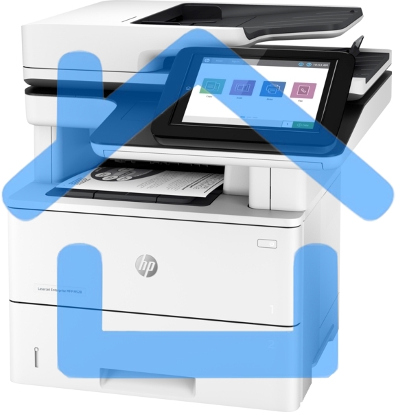 МФУ лазерное HP LaserJet Enterprise M528dn (1PV64A #B19), A4, ч/б, печ. до 43 стр/мин., скан. до 43 стр/мин. (ч/б) 38 стр/мин. (цвет), 1200 x 1200 dpi (печать) 600x600dpi (сканер), USB, RJ-45, Air Print, Mopria