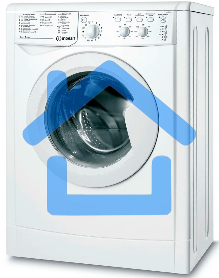 Стиральная машина Indesit IWSC 6105 белый, загрузка фронтальная 6 кг, 1000 об/мин., класс: А