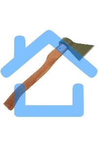 Топор кованный, в сборе, 1200/1550 г, деревянное топорище, 500 мм, Б3 Сибртех