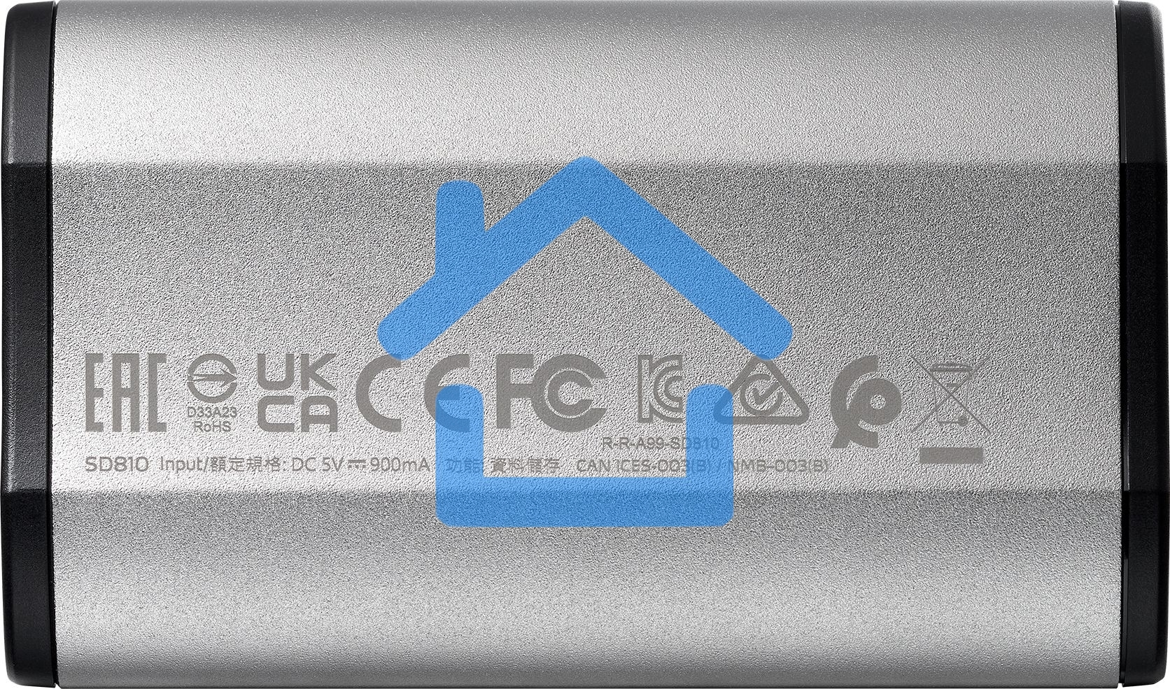 Внешний накопитель SSD   A-DATA SD810, External, USB 3.2 Type-C, 500Gb [R/W -2000/2000 MB/s] серый