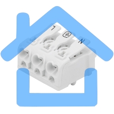 Клемма пружинная соединительная КСП 3-полюсная с монтажными ножками (100 шт./уп.) Rexant