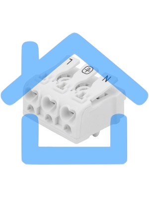 Клемма пружинная соединительная КСП 3-полюсная с монтажными ножками (100 шт./уп.) Rexant