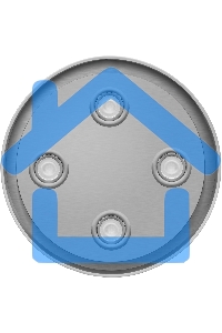 Вытяжка островная Maunfeld Lee Isla 39 белый, 38 см, 1000 куб. м/ч, 52 дБ (sensor)