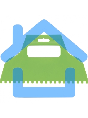 Шпатель для клея Сибртех пластмассовый, зубчатый 6х6 мм 86015