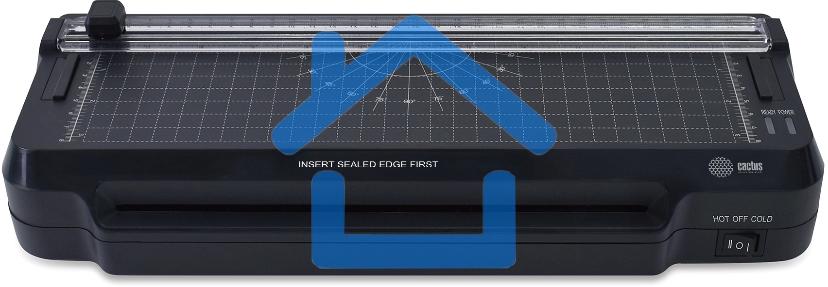 Ламинатор Cactus CS-LAB-F1 черный A4 (70-125мкм) 25см/мин (2вал.) хол.лам. лам.фото
