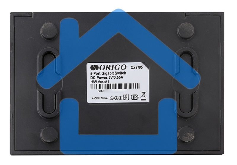 Неуправляемый коммутатор ORIGO OS2105/A2A 5x1000Base-T, корпус пластик
