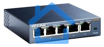Коммутатор TP-Link SOHO TL-SG105 5-port Desktop Gigabit Switch, 5 10/100/1000M RJ45 ports, metal case
