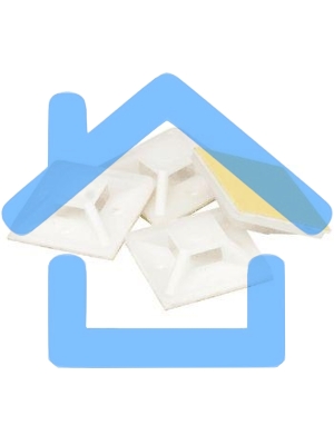 База монтажная Navigator самокл. 20х20 бел. NFP-20-100/WH (уп.100шт)