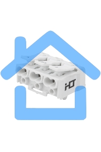 Клемма пружинная соединительная КСП 3-полюсная с монтажными ножками (100 шт./уп.) Rexant