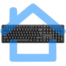 Клавиатура A4Tech KK-3 проводная, USB, черный