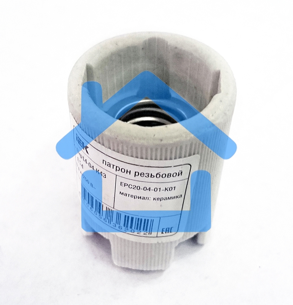 Патрон подвесной керамический, Е14 (400 шт) IEK Пкр14-04-К43