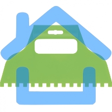 Шпатель для клея Сибртех пластмассовый, зубчатый 8х8 мм 86016