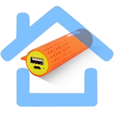 Внешняя аккумуляторная батарея AI-TUBE O 3100mAh (11Wh) оранжевая Amperin