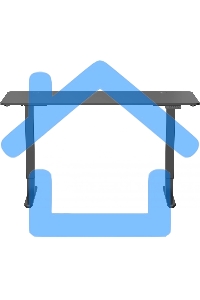 Стол для компьютера Cactus CS-EDL-BBK черный, столешница ДСП, каркас черный