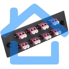 Панель Lanmaster LAN-APM-8X2LC/OM4 1U 8xLC дупл. 50/125 OM4 (упак.:1шт)