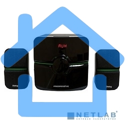 Акустическая система Dialog Progressive AP-203 черный 2.1, 18W+2*10W RMS, USB+SD reade