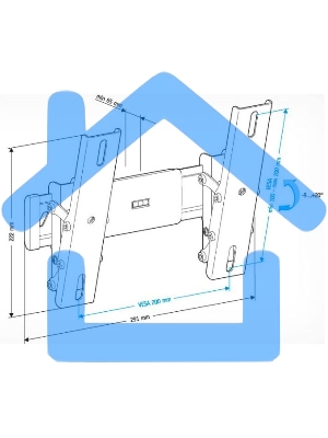 Кронштейн для телевизора Holder LCD-T2611 черный 22