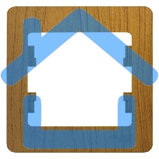 Рамка 1-м Glossa дер. дуб SchE GSL000501