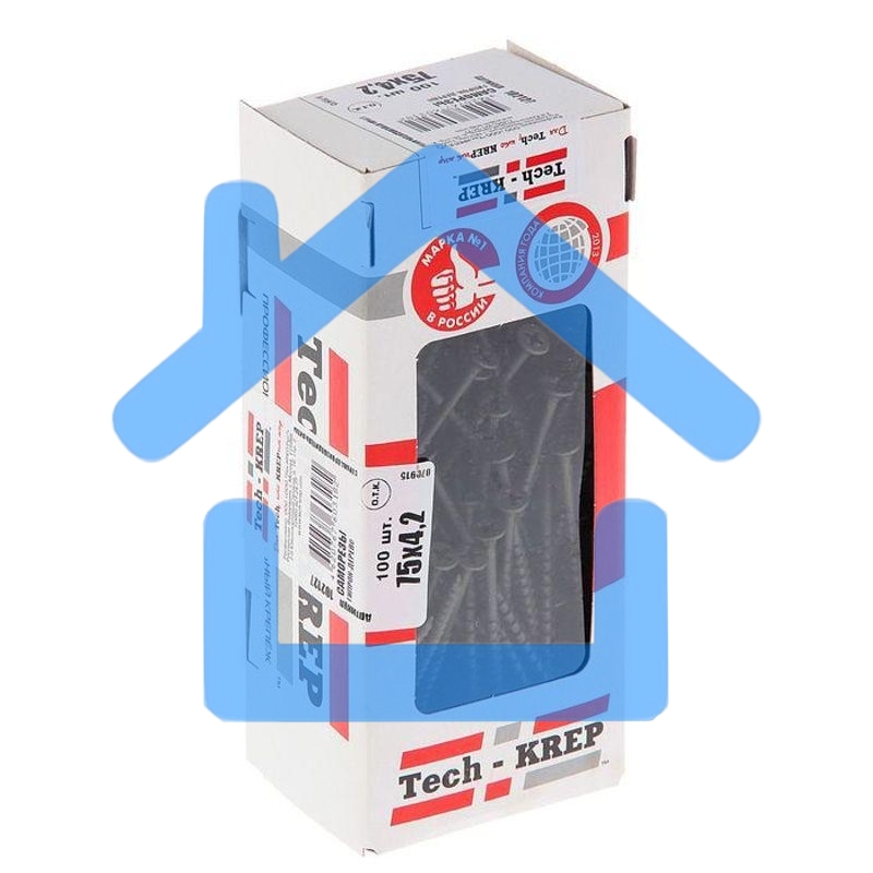 Саморез 4.2х75 гипсокартон-дерево (уп.100шт) коробка Tech-Krep 102127