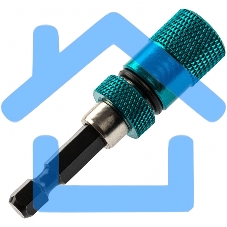 Адаптер для бит с ограничителем и двойным магнитом, 1/4