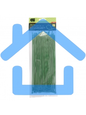 Хомуты, 250 х 3,6 мм, пластиковые, зеленые, 100 шт. Сибртех