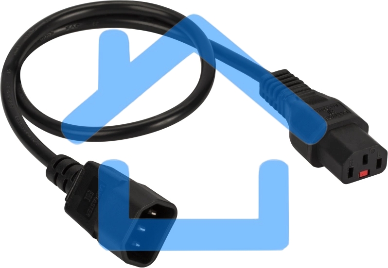 Шнур питания Lanmaster LAN-PP13L/14-5.0-BK C13-С14 проводник.:3x0.75мм2 5м 220В 10А черный