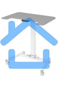 Стол для ноутбука Cactus VM-FDE101 столешница МДФ серый 80x60x123см (CS-FDE101WGY)
