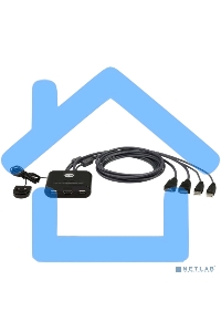 Переключатель KVM 2-Port USB FHD HDMI Cable KVM Switch